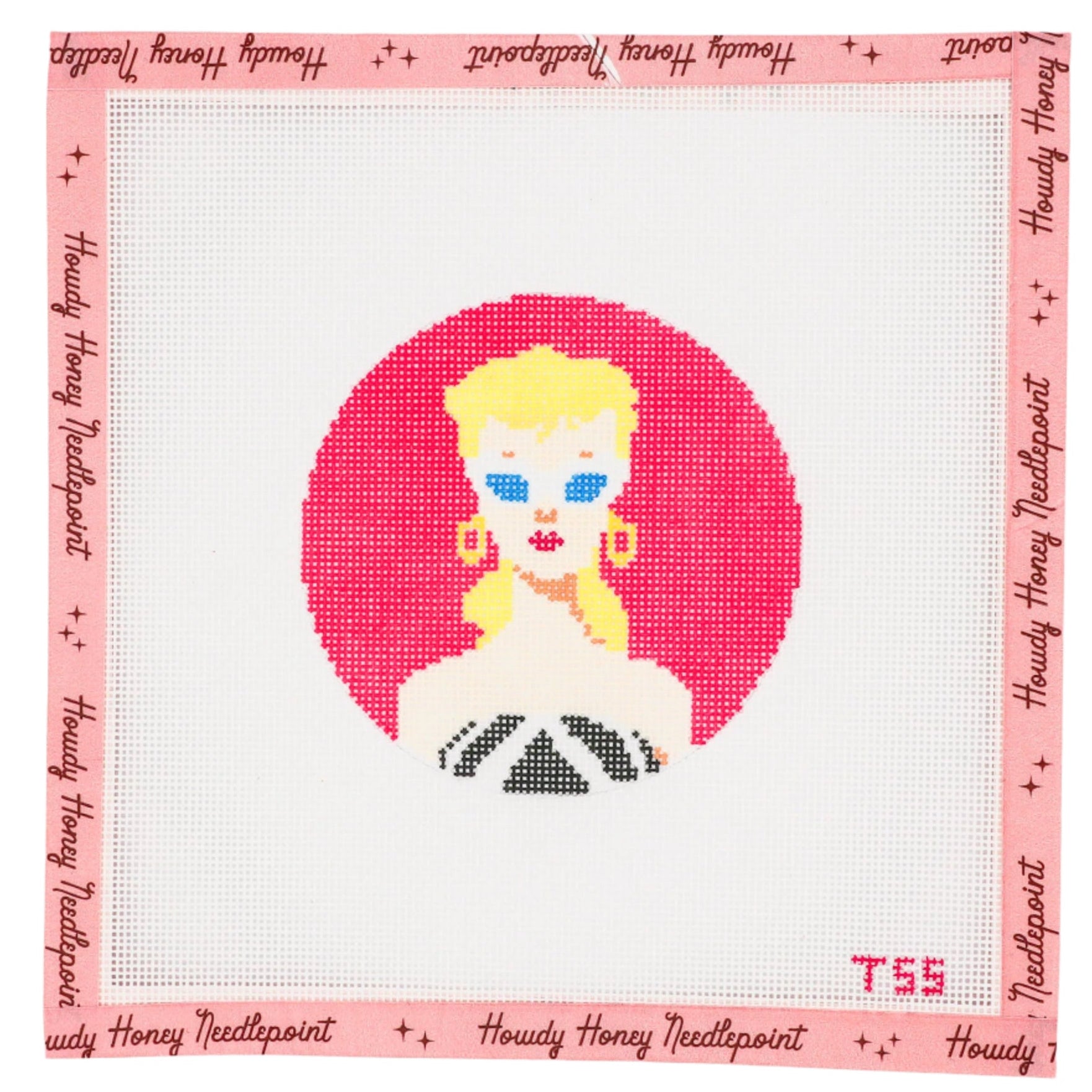 Retro Blonde Barbie Round