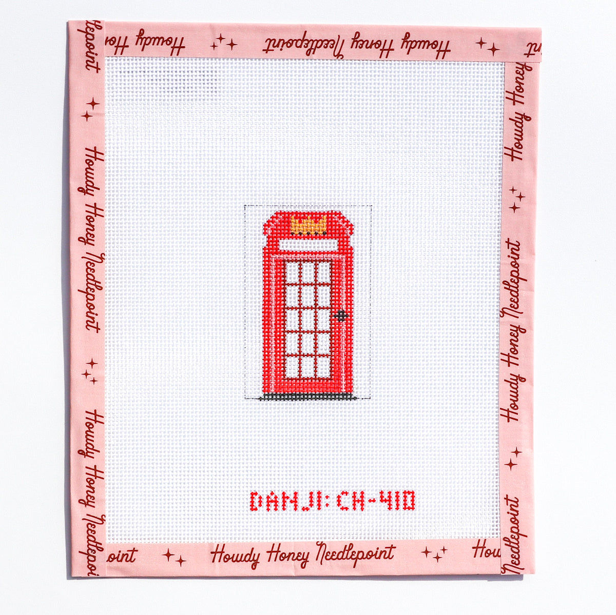 Telephone Booth Insert – Howdy Honey Needlepoint