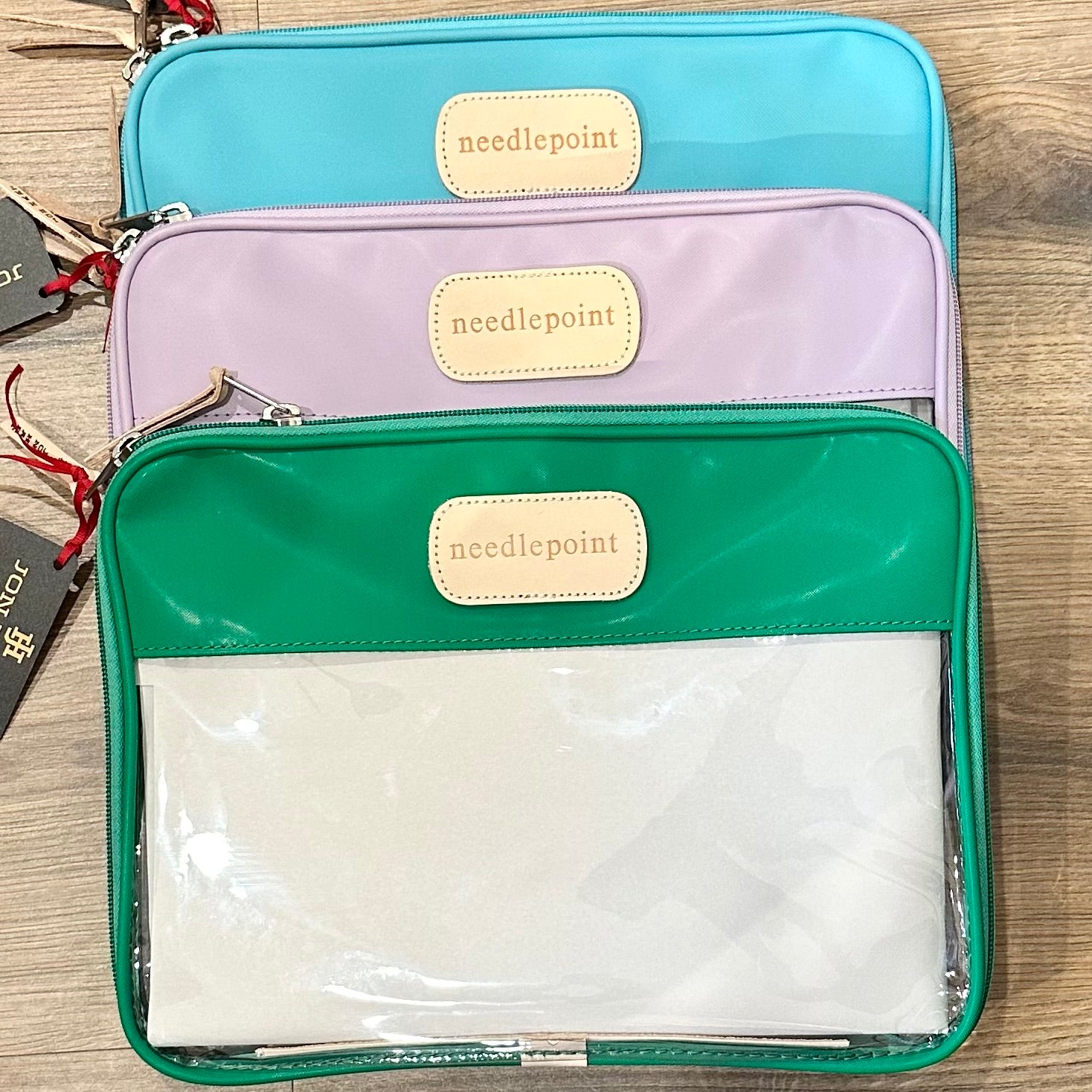 Canvas Folio + needlepoint Pre Stamp