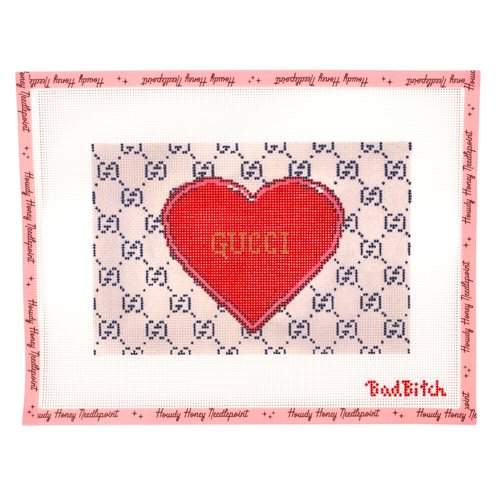 Gucci Heart Clutch – Howdy Honey Needlepoint