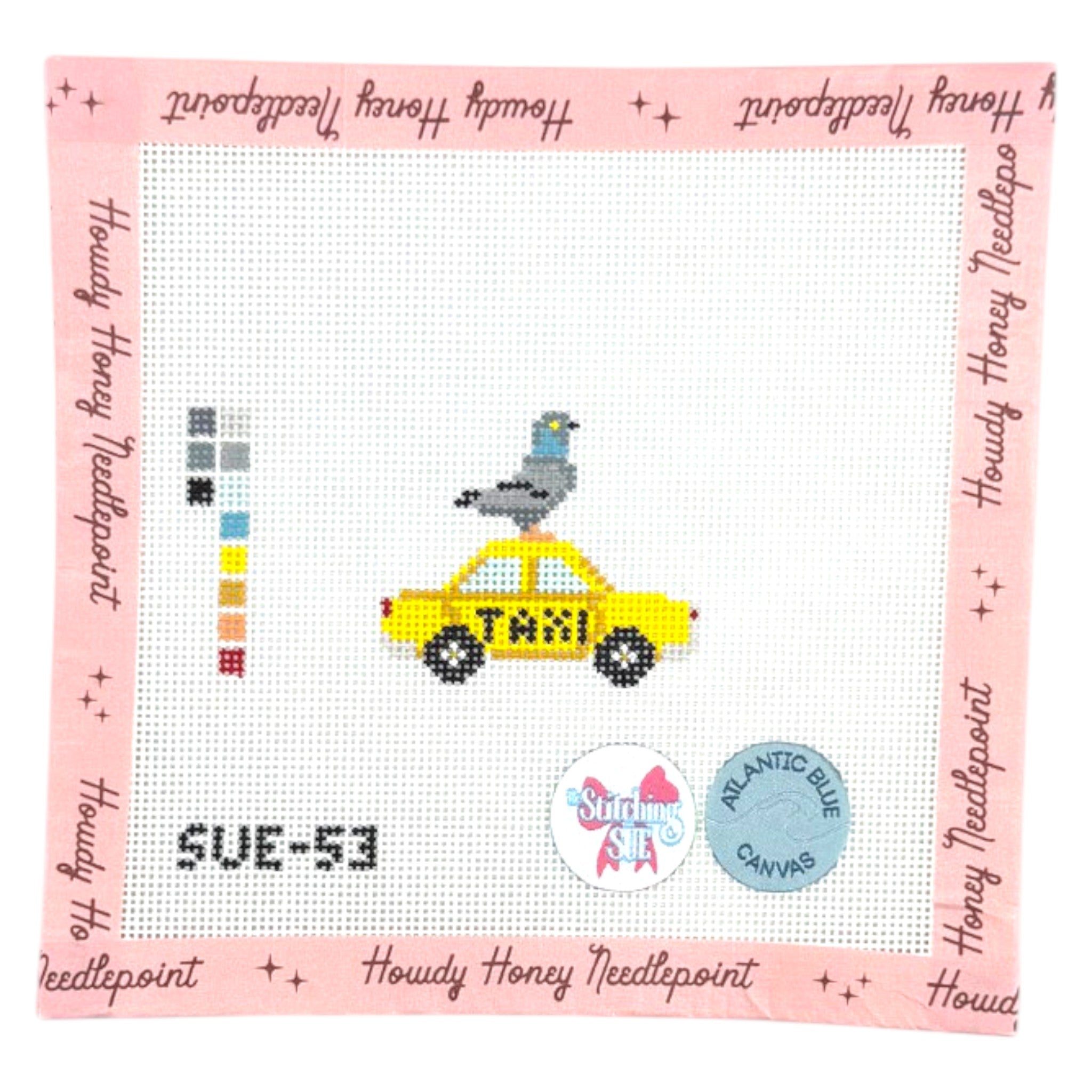 NYC Pigeon and Taxi Bag Charm