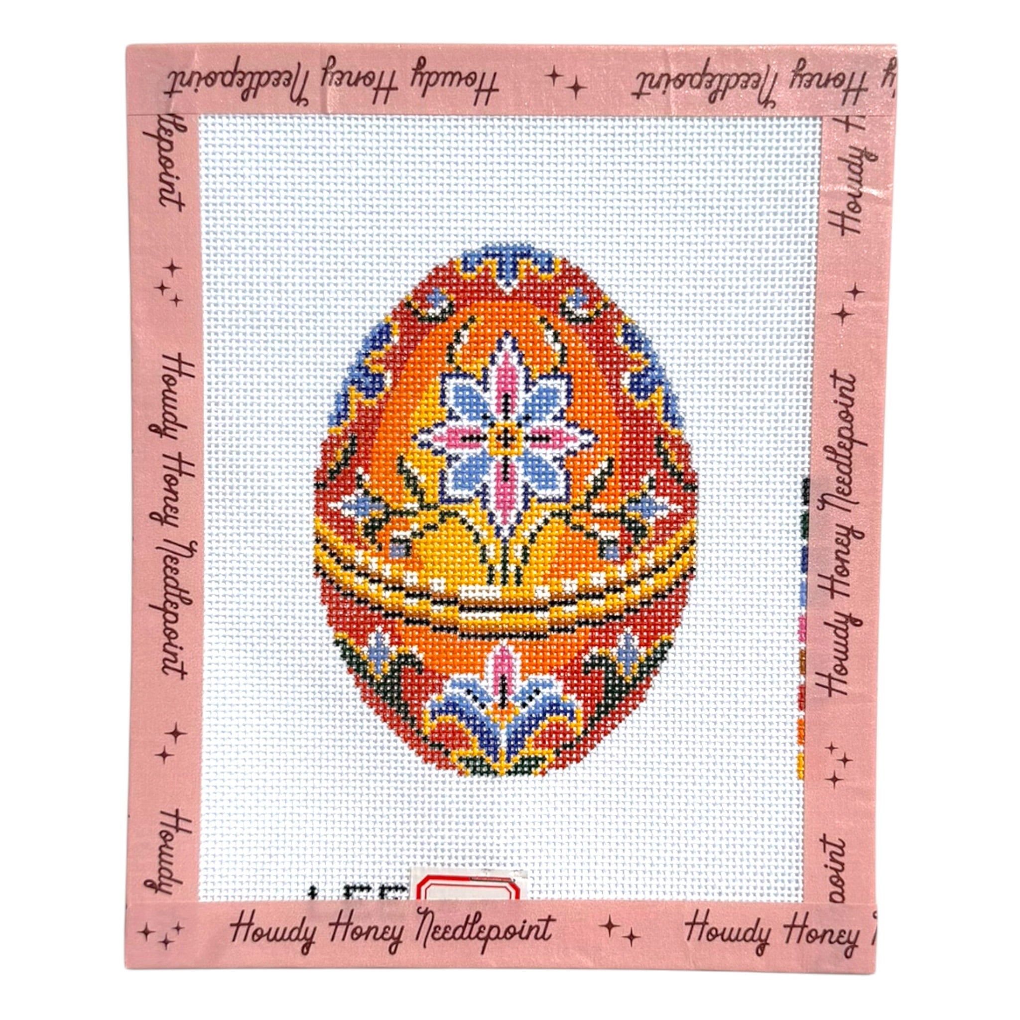 Orange Floral Faberge Egg