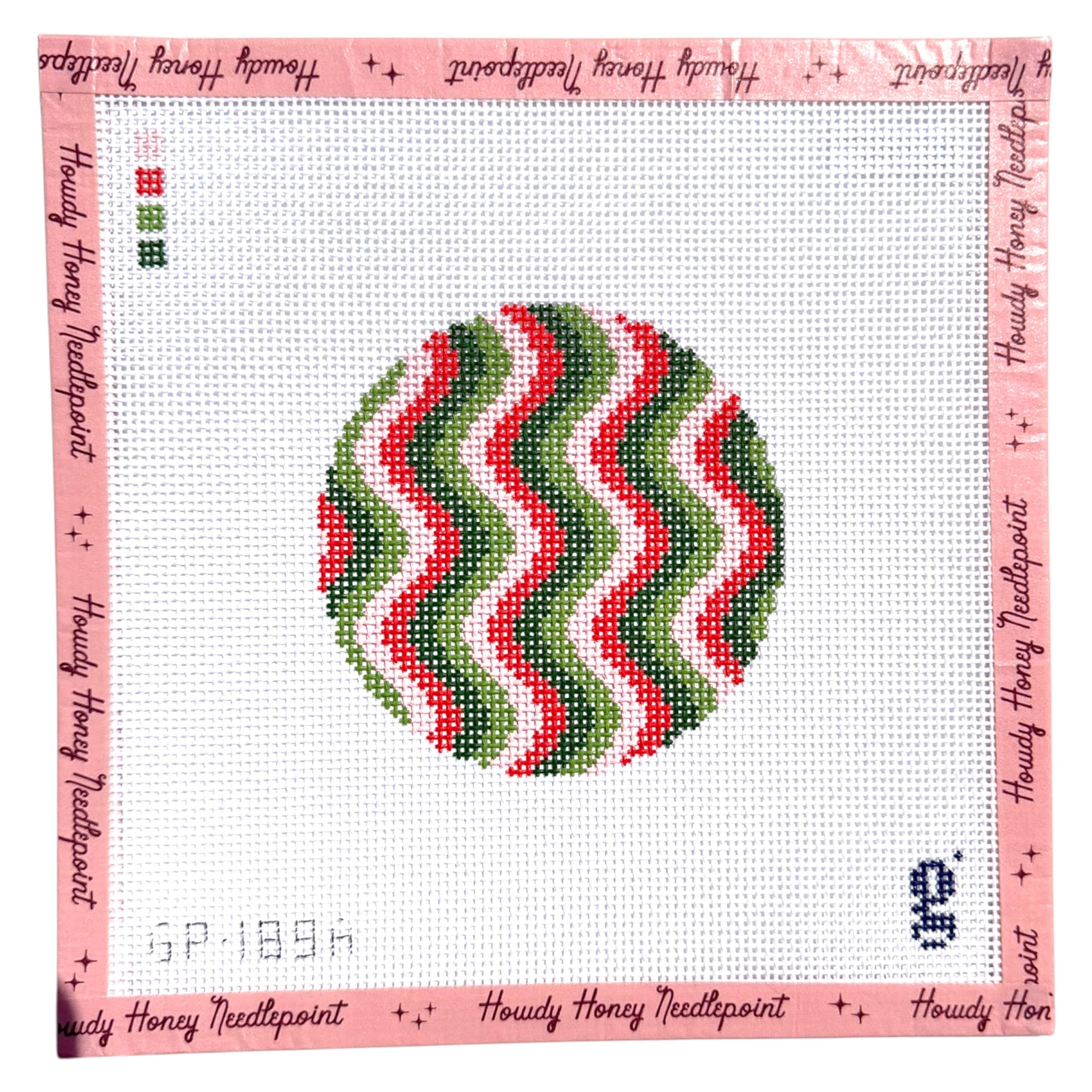 Pink and Green Round