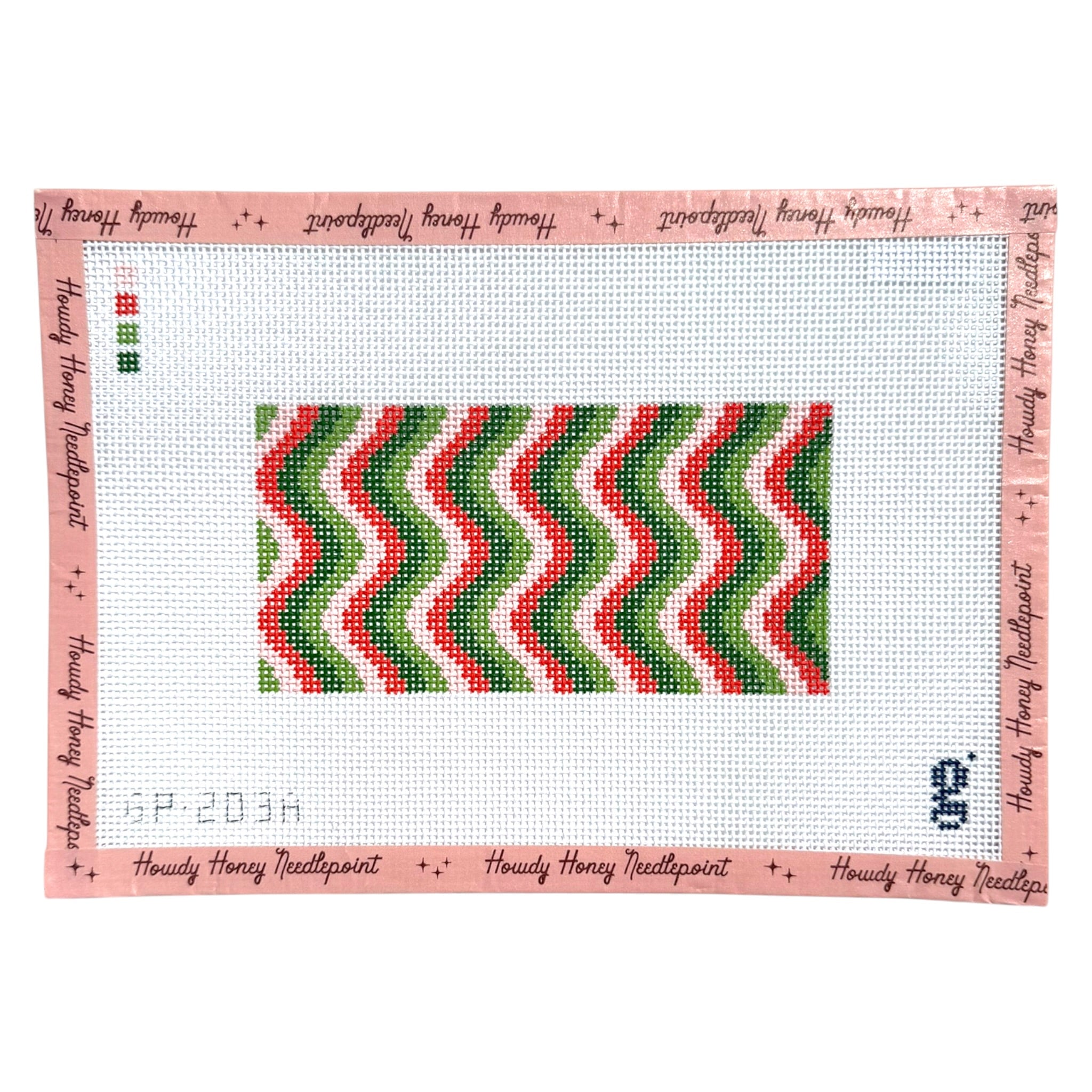 Pink and Green Squiggle