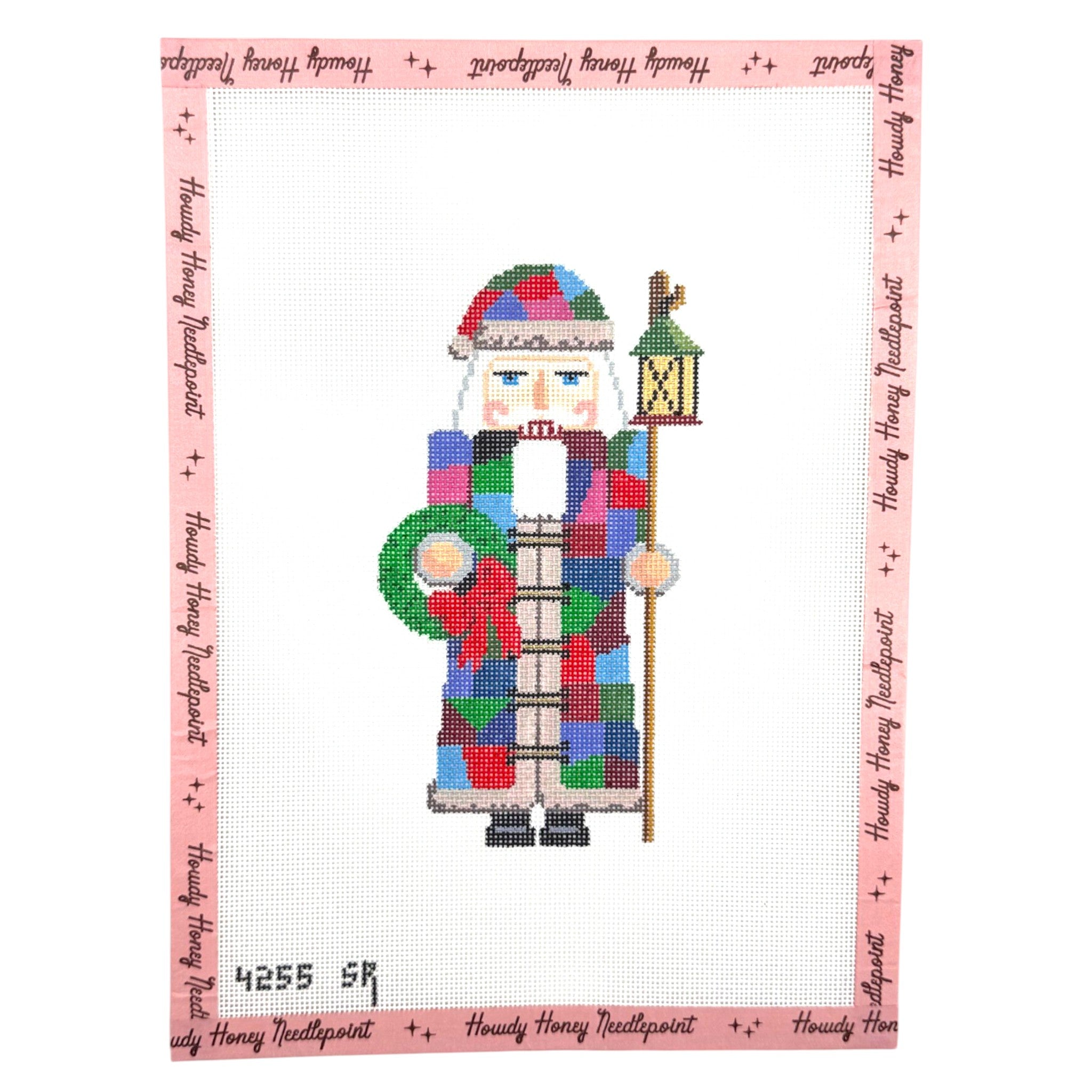 Patchwork Santa Nutcracker - Small