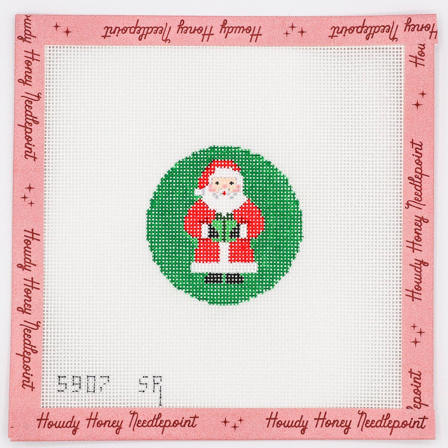 Santa with Presents Round