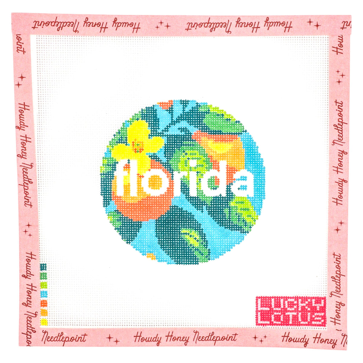 Florida Orange Tree Round