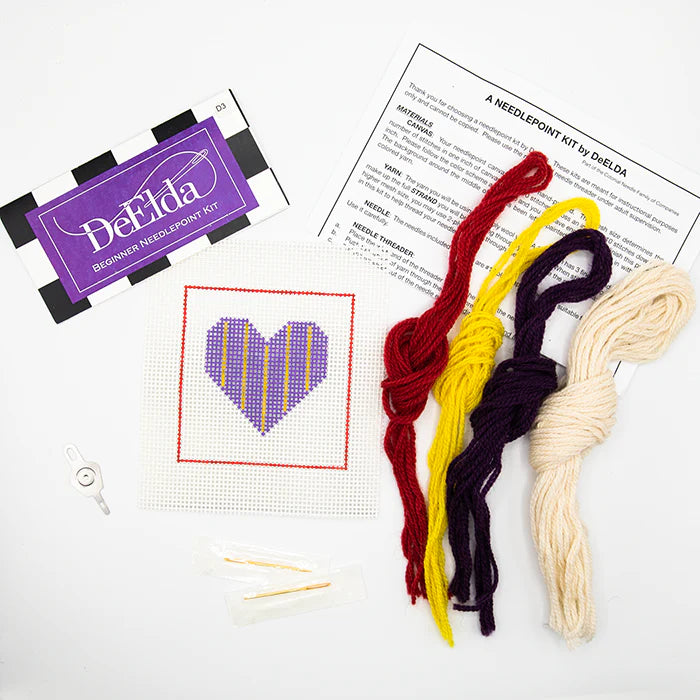 DeElda Beginner Needlepoint Kits